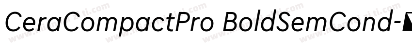 CeraCompactPro BoldSemCond字体转换